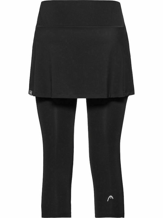 Φουστα Κολαν Head Club 3/4 Tights Skorts Μαυρη