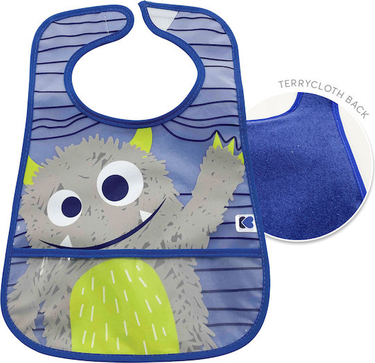 Kikka Boo Alien Cosmos Rocket Waterproof Bib Plastic with Hoop & Loop Fastener & Pocket Multicolored 3pcs