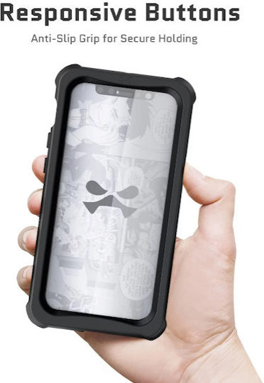 Ghostek Nautical 3 360 Full Cover Πλαστικό Αδιάβροχο Διάφανο/Μαύρο (iPhone 12)