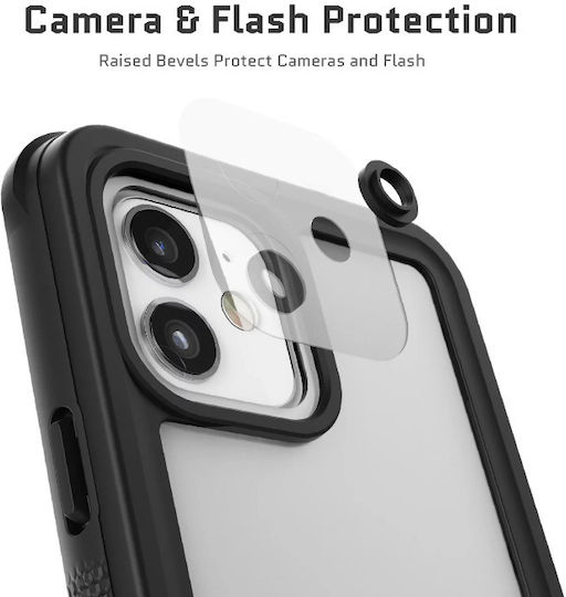 Ghostek Nautical 3 360 Full Cover Πλαστικό Αδιάβροχο Διάφανο/Μαύρο (iPhone 12)