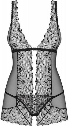 Obsessive Firella Set Sexy Babydoll Black