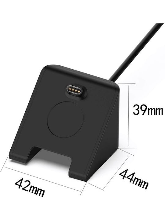 USB Table Charging and Data Cable Φορτιστής για Garmin Fenix 5/5 Plus Μαύρος