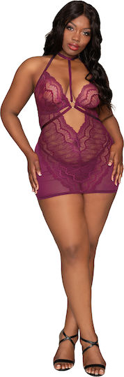 Dreamgirl Σετ Sexy Babydoll με Δαντέλα Sexy Babydoll with String Μωβ