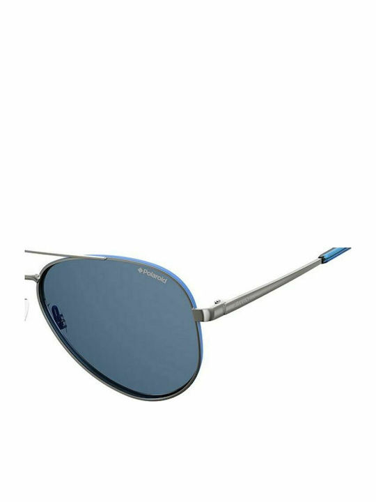 Polaroid Bărbătești Ochelari de soare cu Argintiu Cadru și Albastru Lentilă PLD 6069/S/X V84/C3