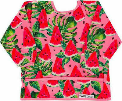 Twistshake Ποδιά Υφασμάτινη με Αυτοκόλλητο Watermelon με Μανίκια