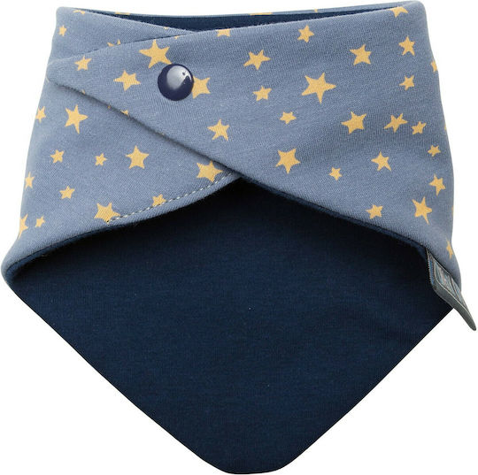 Cheeky Chompers Μπαντάνα από 100% Βαμβάκι με Κουμπί Neckerbib Cheeky Animals & Midnight Stars για 2 m+ 2τμχ