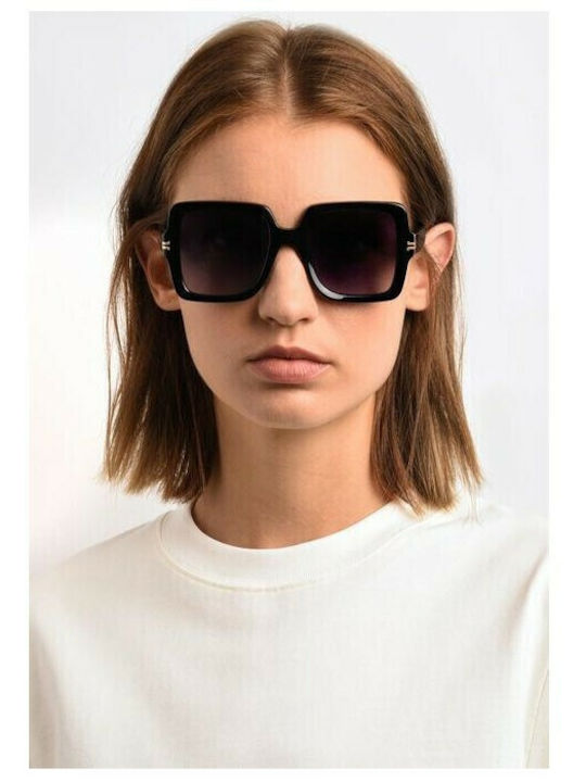 Marc Jacobs Γυναικεία Γυαλιά Ηλίου με Χρυσό Κοκκάλινο Σκελετό και Γκρι Ντεγκραντέ Φακό MJ 1034/S RHL/9O