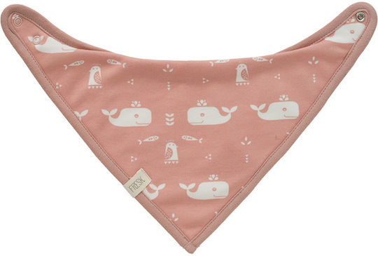 Fresk Whale Mellow Bandana from 100% Cotton with Button Pink