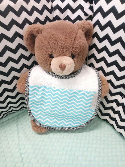 Ninna Nanna Bebe Chevron Bavetă material textil cu autocolant Turcoaz pentru 5 m+