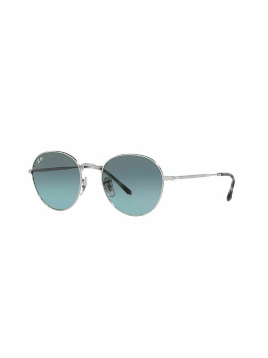 Ray Ban Sunglasses with Silver Metal Frame and Blue Gradient Lenses RB3582 003/3M