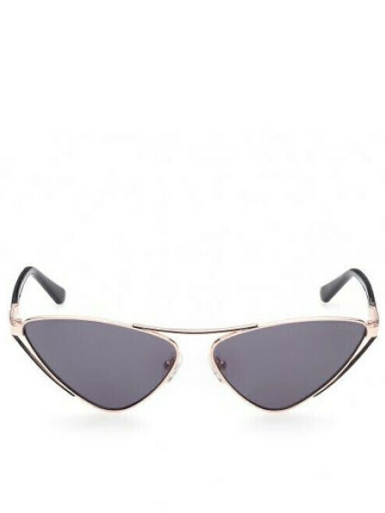 Guess Women's Sunglasses with Gold Metallic Frame and Grey Lenses GU7826 28A