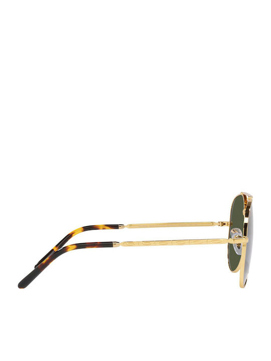 Ray Ban Aviator Unisex Γυαλιά Ηλίου με Χρυσό Μεταλλικό Σκελετό και Πράσινο Φακό RB3625 9196/31