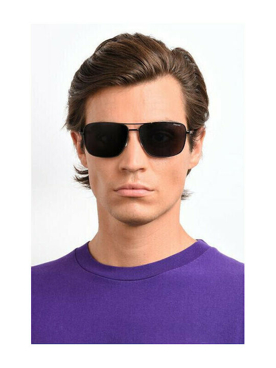 Polaroid Herren Sonnenbrille mit Silber Gestell und Grün Polarisiert Linse PLD2119/G/S 6LB/UC