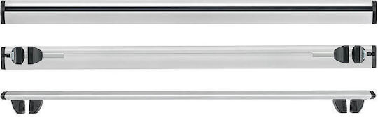 Cruz Aluminum Car Roof Bars Airo 108cm Universal 5D / 3D for Cars with Factory Roof Bars Set with Roof Rack Legs and Lock Silver