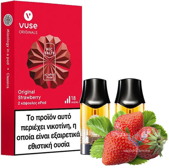 Vuse ePod Original Strawberry Poduri de schimb 1.9ml 2buc