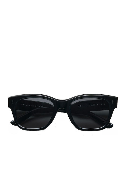 Chimi 07 Unisex Sunglasses with Black Plastic Frame and Black Lens