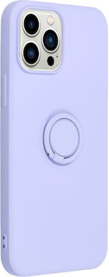 Forcell Silicone Ring Back Cover Violet (iPhone 13 Pro Max)