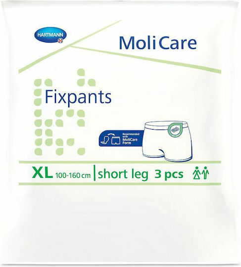 Hartmann Molicare Premium Fixpants Πάνες Βρακάκι Ακράτειας Short Leg XLarge 3τμχ