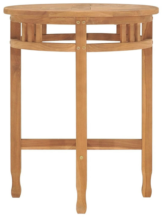 Hilfsmittel Gartentisch Für Kleine Außenbereiche Aus Teak Bistro 60x60x60cm