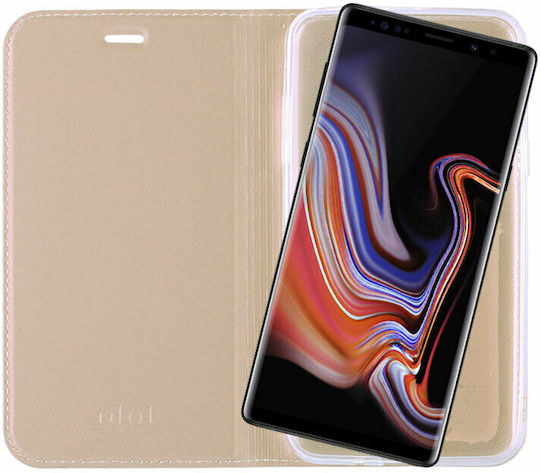 Idol 1991 Prime Magnet Book Δερματίνης Χρυσό (Galaxy Note 9)