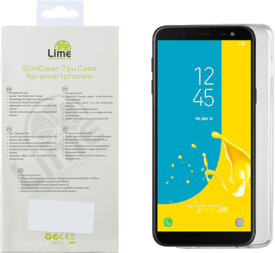 Lime Back Cover Silicone Transparent (Galaxy J6)