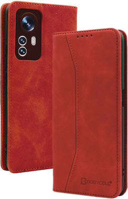 Bodycell PU Leather Synthetic Leather Wallet Red (Xiaomi 12 Pro)