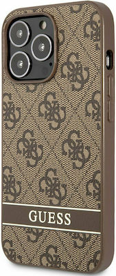 Guess 4G Stripe Coperta din spate Silicon Maro (iPhone 13 Pro) GUHCP13LP4SNW