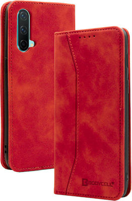 Bodycell PU Leather Brieftasche Synthetisches Leder Rot (OnePlus Nord CE) 04-00400