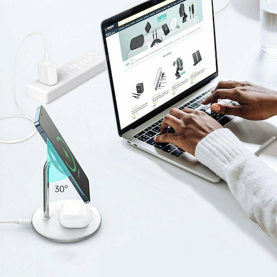 Choetech Φορτιστής Magsafe 15W Λευκός (T581-F)