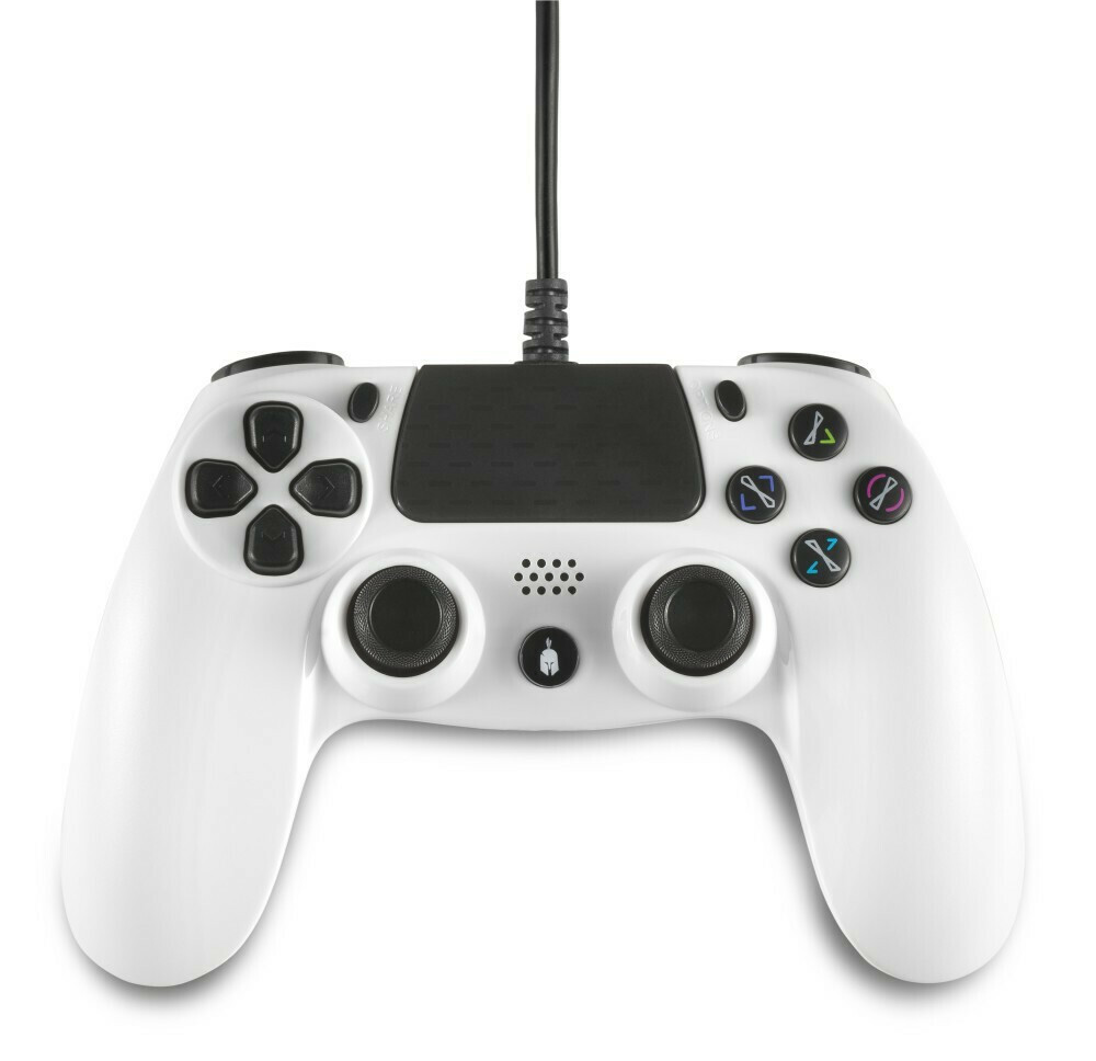 Spartan Gear - Hoplite Wired Controller (compatible with PC and playstation 4) (colour: White)