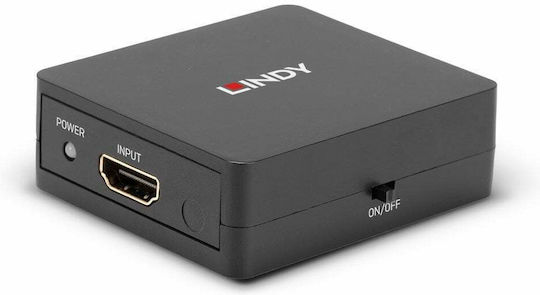 Lindy Конвертор HDMI женски към HDMI 2x женски Черен 1бр 38358