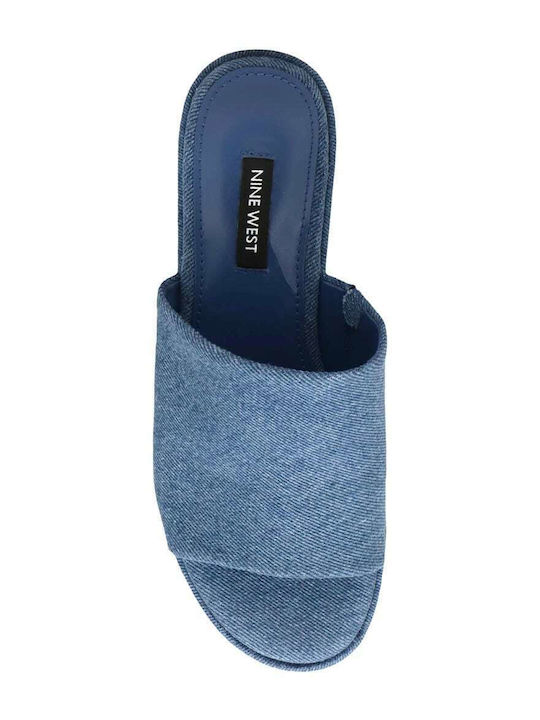 Balla 7 Women's Fabric Platform Wedge Sandals Blue