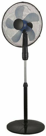 Eurolamp Многофункционален Вентилатор 50W Диаметър 40cm с Дистанционно Черен