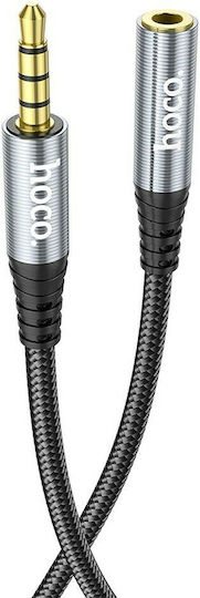 Hoco TRRS Audio Cable 3.5mm Male - 3.5mm Female Black 1m UPA20
