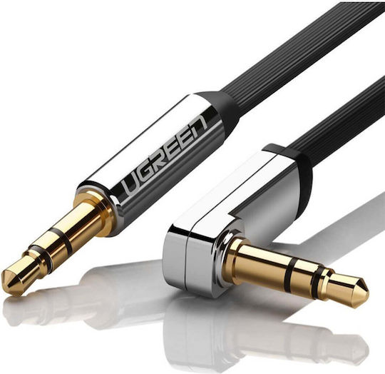 Ugreen 3.5mm Male to 3.5mm Male Audio Cable Black 0.5m with Gold Plated Terminals 10596