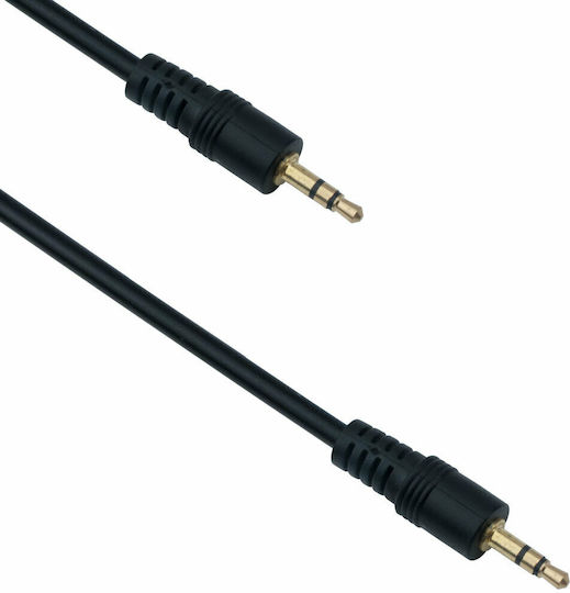 DeDeTech 3,5mm Klinkenkabel 3,5mm Stecker - 3,5mm Stecker Schwarz 5m 18057
