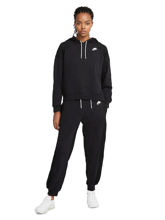 Serena Williams Crew Joggers Pantaloni de Trening cu elastic Fleece Negru