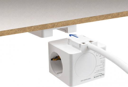 DeLock PowerCube Aσφαλείας 3 Θέσεων με 2 USB-A, 1 USB-C και Καλώδιο 1.5m