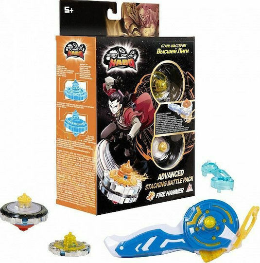 Just Toys Interaktives Spielzeug Kreisel V Stacking Battle Pack Advanced Edition Fire Hammer für 5+ Jahre