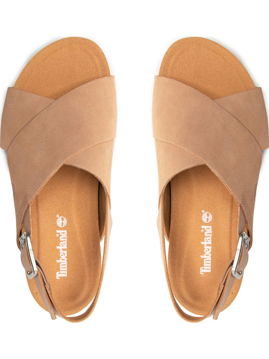 MalibuWaves Basic X Strap Sandale Casual Damă Maro