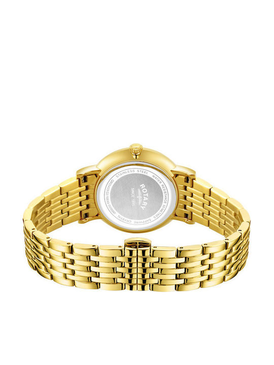 Windsor Men's Watch 37mm Battery with Stainless Steel Bracelet Gold