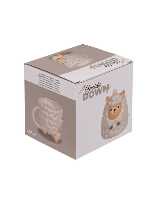 Out of the Blue Sheep Mug Ceramic White 400ml