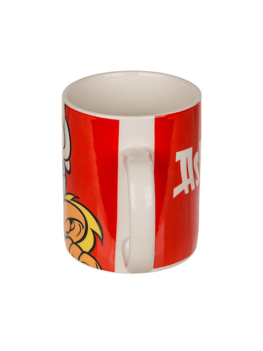 Out of the Blue Asterix Ceramic Cup Red 325ml