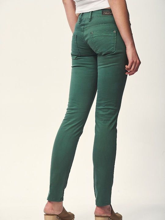 Edward Jeans Ellis-Is Women's Fabric Trousers in Slim Fit Jungle