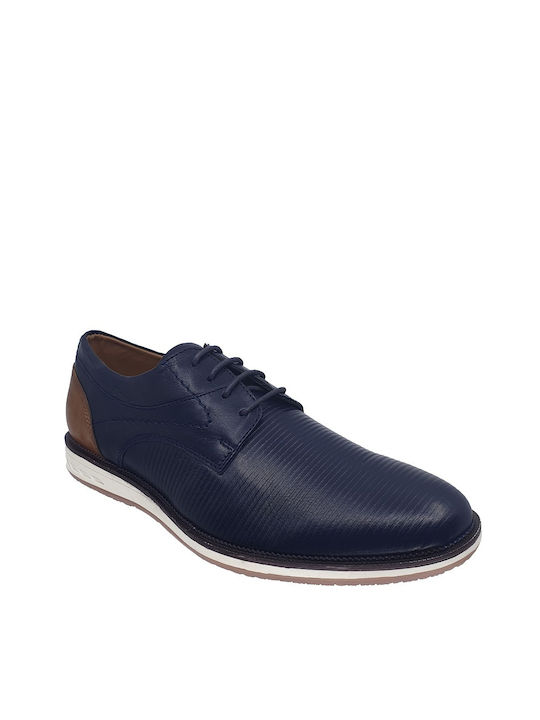 Giacomo Carlo Men's Casual Shoes Navy / Brown