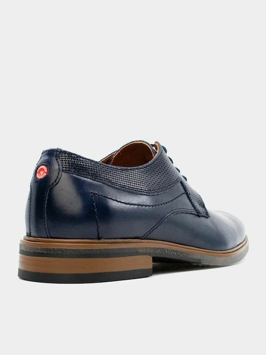 Leder Herren Freizeitschuhe Blau