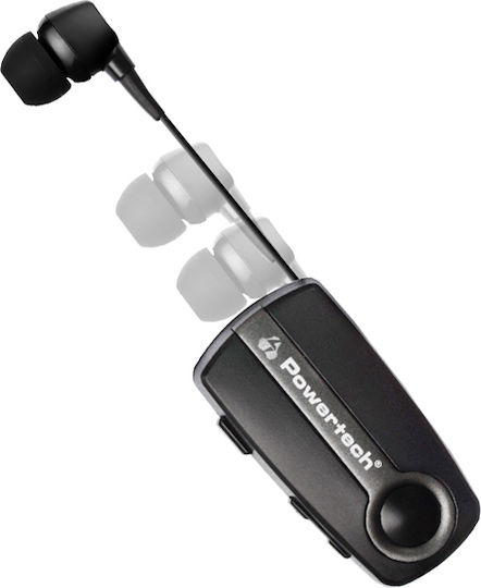 Powertech Klipp 2 In-Ear Bluetooth-Freisprecheinrichtung Kopfhörer Revers Gray