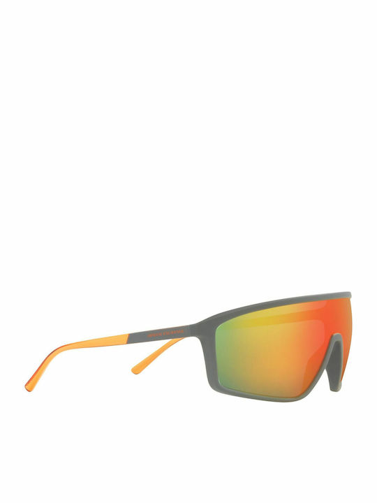 Armani Exchange Bărbătești Ochelari de soare cu Gri Cadru și Portocaliu Oglindă Lentilă AX4119S 81806Q