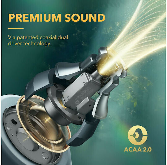 Soundcore by Anker Liberty 3 Pro In ear Bluetooth хендсфри Слушалки с Устойчивост на Пот и Кутийка за Зареждане Mist Grey
