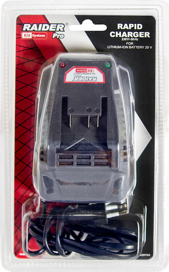 Raider Φορτιστής Μπαταριών Εργαλείου 20V Λιθίου RDP-R20